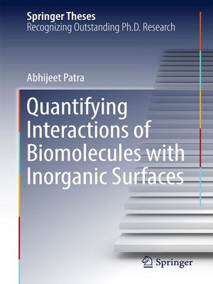 cover image of Quantifying Interactions of Biomolecules with Inorganic Surfaces
